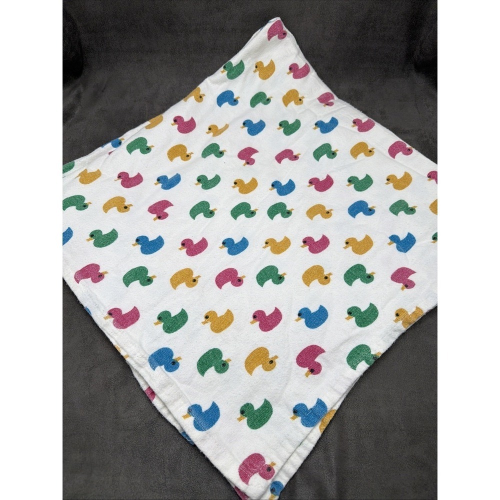 Medline Hospital Receiving Baby Blanket Multicolored Ducks